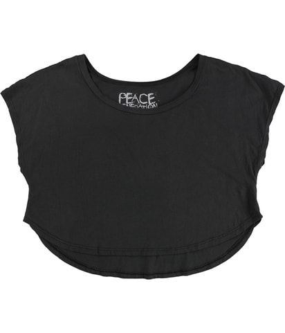 Solid Cropped Basic T-Shirt