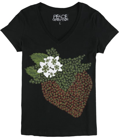 Strawberry Flowers Graphic T-Shirt