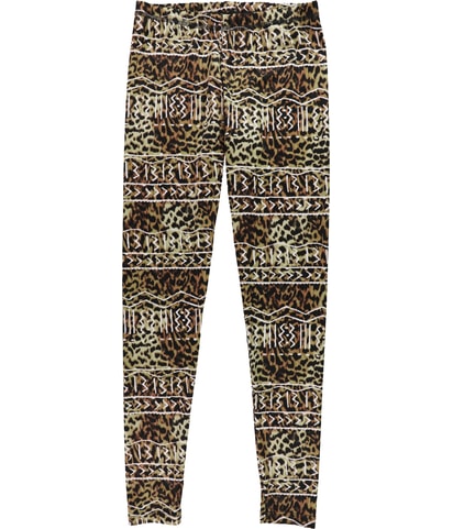 Animal Print Tapered Leggings Casual Pants