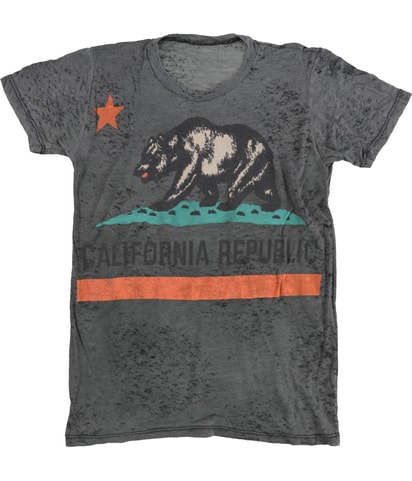 California Republic Burnout Graphic T-Shirt