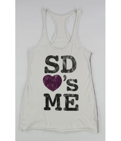 SD Heart's Me Racerback Tank Top
