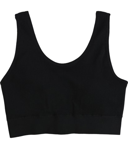 Solid Ribbed Full Coverage Bra