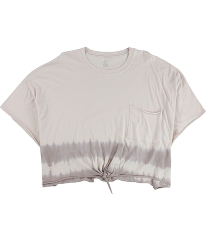 Front Knot Tie-Dye Graphic T-Shirt