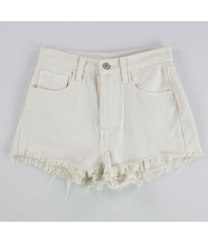 Distressed Button-Fly Casual Denim Shorts