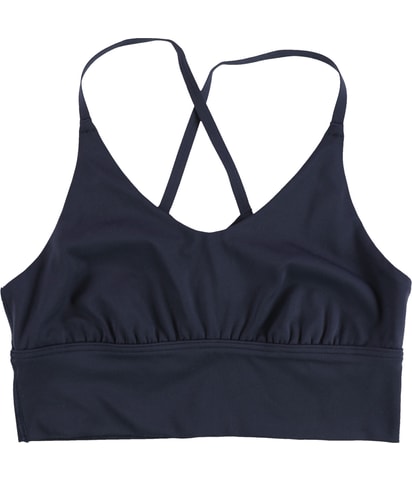 Solid Strappy Back Sports Bra