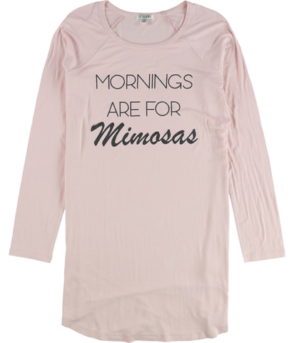 Mornings Mimosas Pajama Shirt Dress