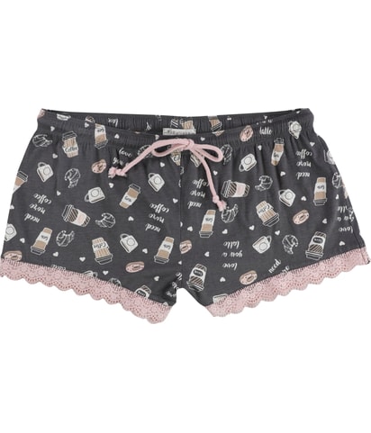 Coffee & Croissants Pajama Shorts