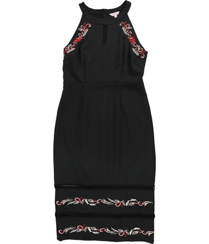 Embroidered Midi Dress