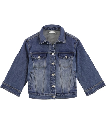 Contrast Stitch Jean Jacket