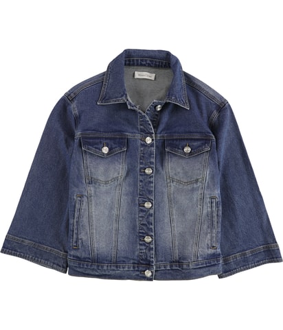 Contrast Stitch Jean Jacket