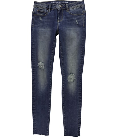 Raw-Hem Regular Straight Leg Jeans