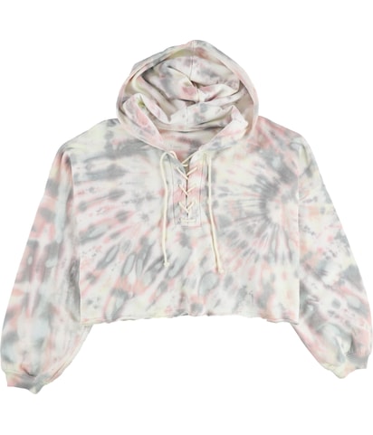 Boxy Tie-Dye Hoodie Sweatshirt