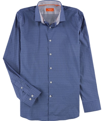 Geo Print Button Down Dress Shirt