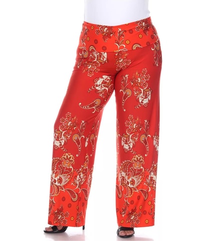 Paisley Palazzo Relaxed Casual Pants