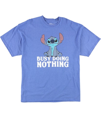 Stitch Busy Doing Nothing Graphic T-Shirt