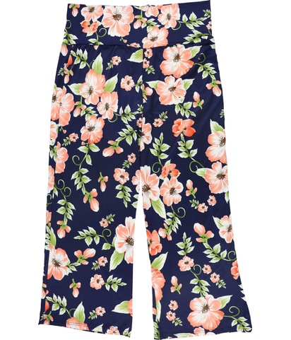 Floral Straight Leg Casual Pants