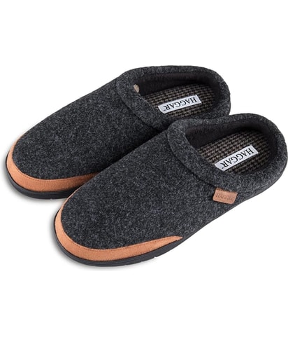 Microsuede Trim Bumper Clogs Comfort Slippers