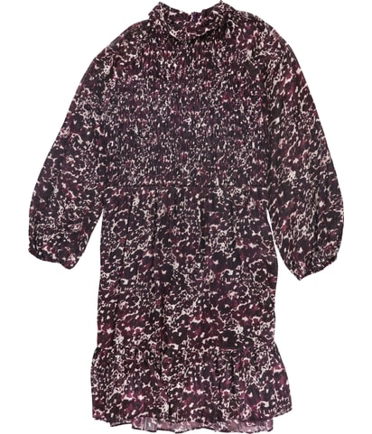 Abstract Print Midi Dress