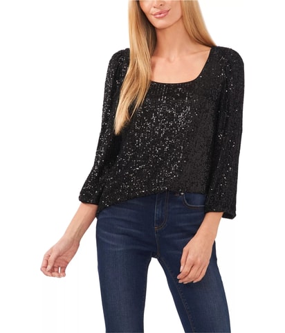 Sequins Tunic Blouse