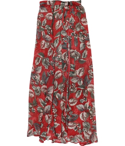 Sheer Wrap Maxi Skirt