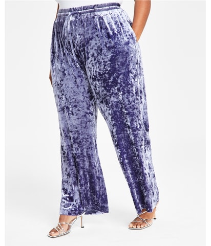 Crushed Straight Leg Lounge Casual Pants