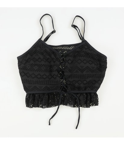 Crochet Detail Tankini Swim Top
