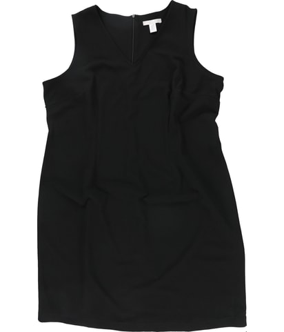 LONDON TIMES Solid Midi Dress