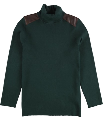 Ribbed Elbow Patched Knit Sweater