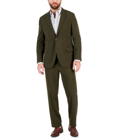 Solid Straight Leg Dress Pants