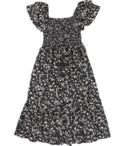 Abstract Print Midi Dress