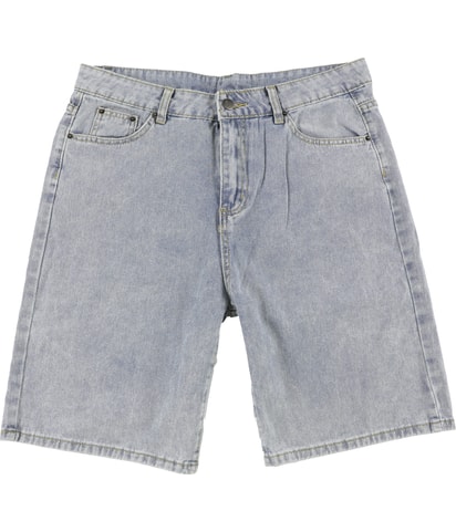 Solid Casual Denim Shorts