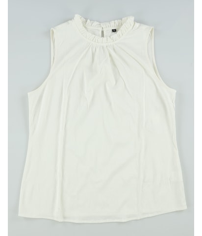 Ruffle Neck Knit Blouse