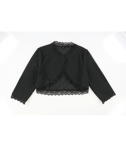 Lace Trim Shrug Jacket