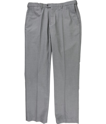 Chambray Straight Leg Classic Dress Pant Slacks