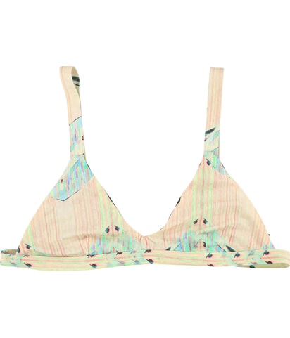 Abstract Print Bikini Swim Top