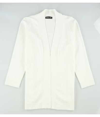 Solid Open-Front Cardigan Sweater