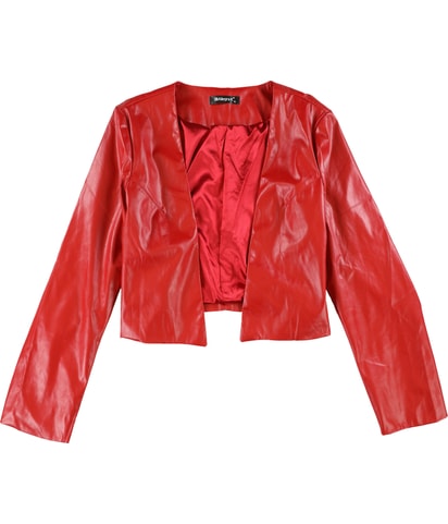 Styled Faux-Leather Jacket