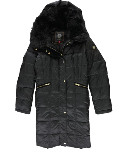 Gold Button Puffer Jacket