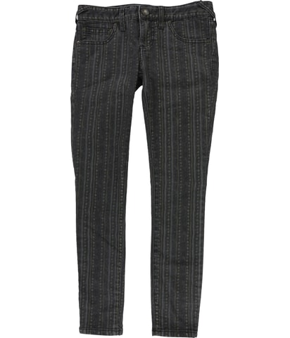 Geometric Tapered Skinny Cropped Jeans