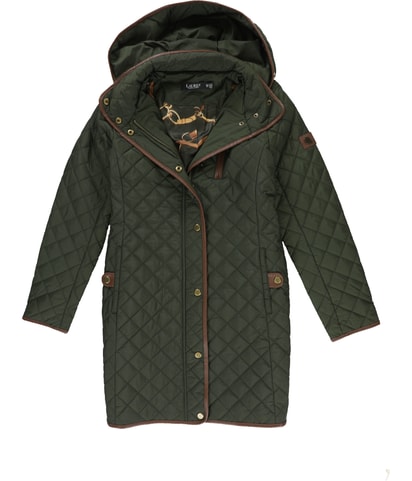 Leather Trim Quilted Jacket