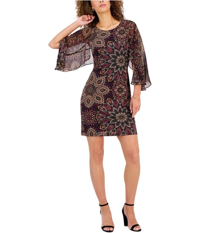 Chiffon Fit & Flare Dress