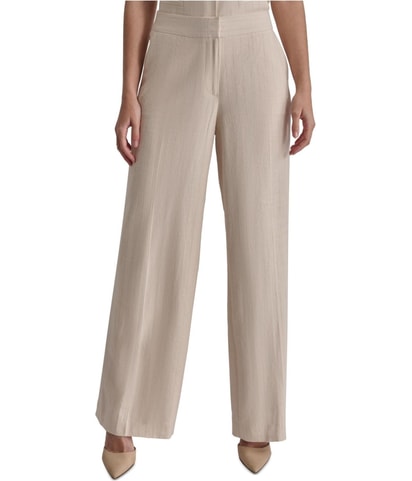 Pin Stripe Straight Leg Casual Pants