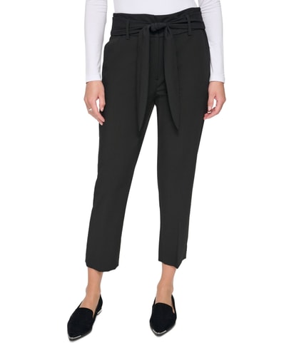 Feature Elegant Straight Leg Slacks Dress Pants