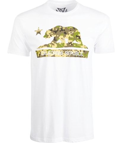 California Camo Bear Graphic T-Shirt