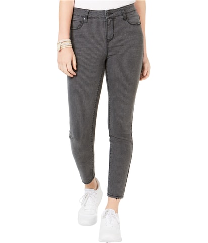 Pinstripe Tapered Skinny Jeans