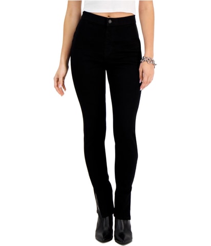 Split Hem Stretch Tapered Skinny Jeans