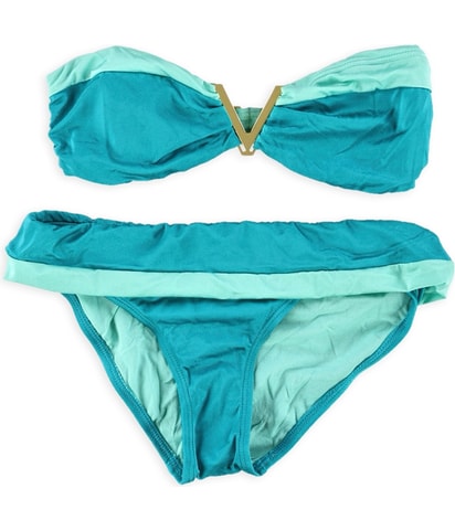 V Logo Banded 2 Piece Bandeau