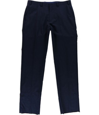 Pinstriped Straight Leg Slacks Dress Pants