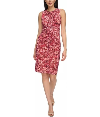 Printed Mesh Bodycon Dress
