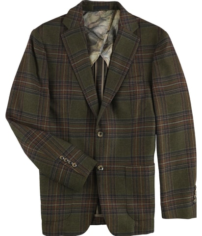 Slim Fit Wool Blend Two Button Blazer Jacket